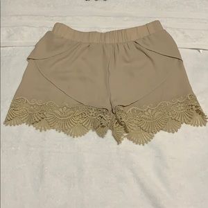 TCEC tan shorts